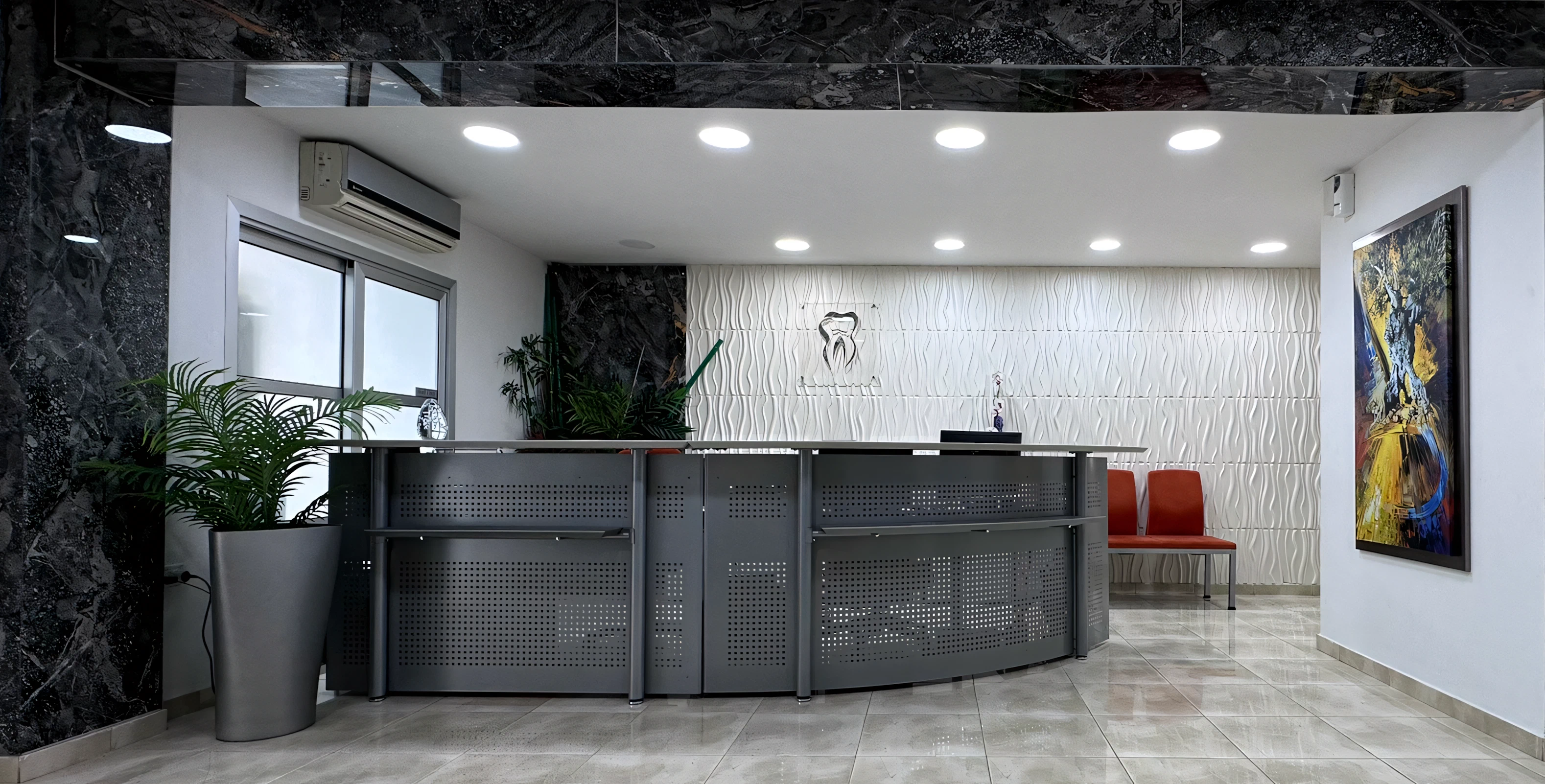 Our dental center reception.